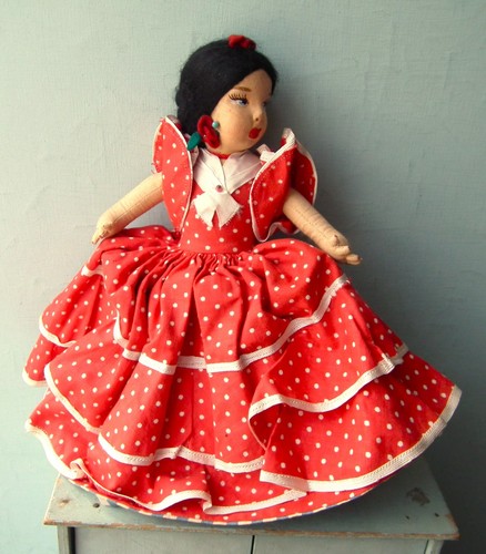 Vintage cloth topsy turvy doll