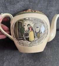 ? Collectable Vintage Adams Ironstone CRIES OF LONDON Teapot Cream Green