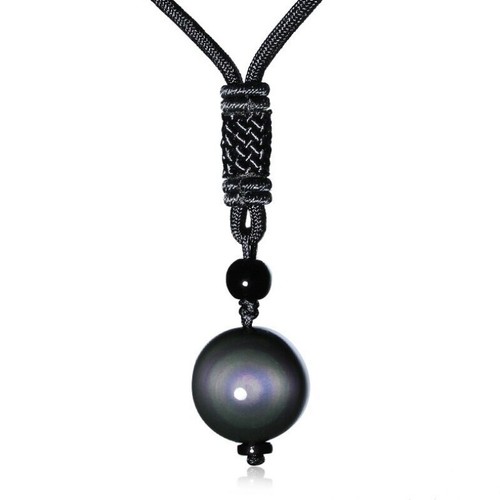 Natural crystal black obsidian - crystal,