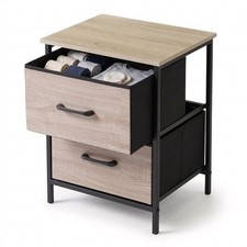 Bedside Table with 2 Drawers