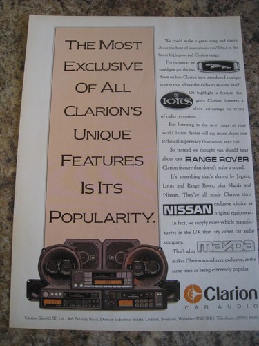 Clarion car audio - clarion, most