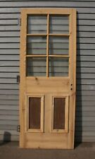 Doors Door 31 3/4" x  80" Pine Victorian Part Glazed  re 17D  (FREE UK POSTAGE)