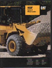 Caterpillar "950F Series II" Wheel Loader Shovel Brochure Leaflet