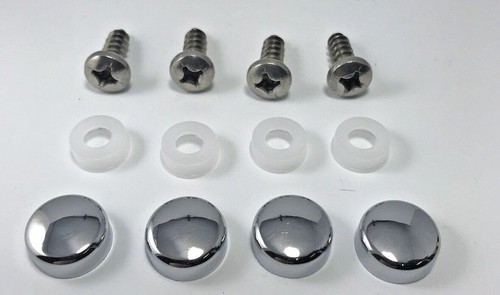 License plate chrome - (set/4),