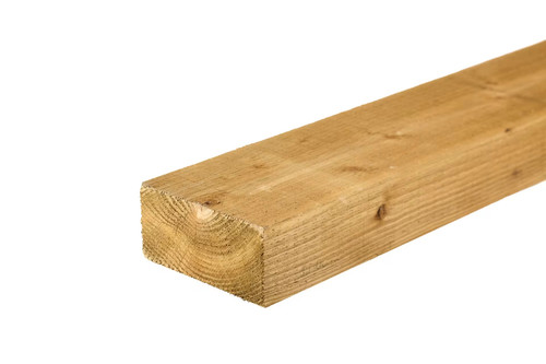 Green treated garden sleeper - treated,