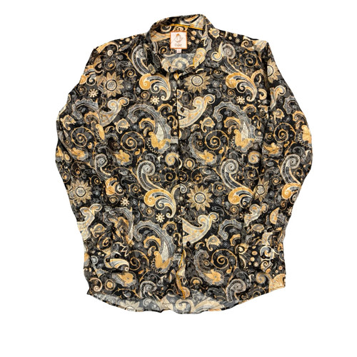 Cigar button shirt mens - cigar,