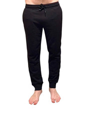 M&S Joggers Men's Black & Navy 28-46in Slim Fit Pockets Cuffed Ankle Drawstring