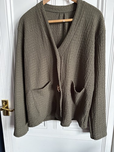 Women olive green - green, textured