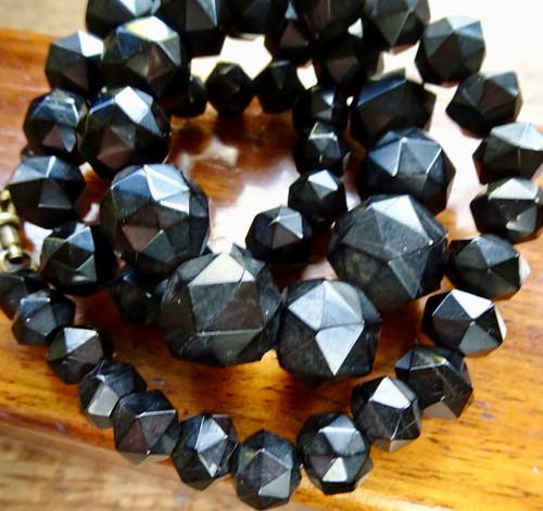 Antique victorian whitby jet - whitby,
