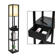 3 Tier Floor Lamp with Shelves