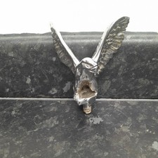 CAR EAGLE CAR MASCOT BADGE CHROME PLATED 3  1/8 INCH  TALL