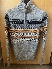 New Men’s Superdry Henley Jumper & Hat Combo Multicoloured S