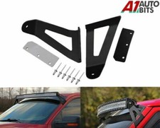 Pair Curved LED Light Bar Windshield Mount Brackets Roof Support Offroad NEW UK