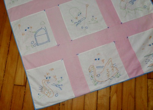 Child antique embroidered - child's,