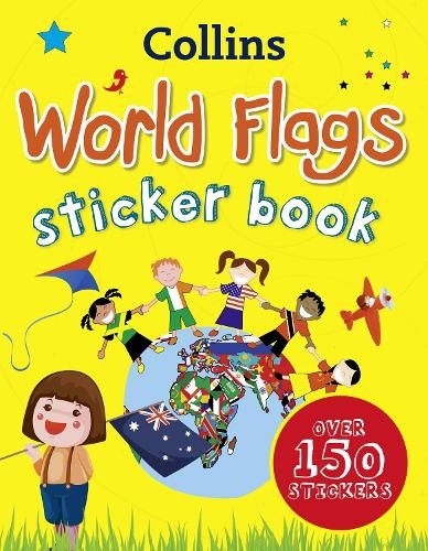 Collins world flags sticker - collins,