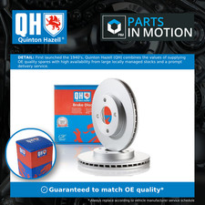 2x Brake Discs Pair Vented