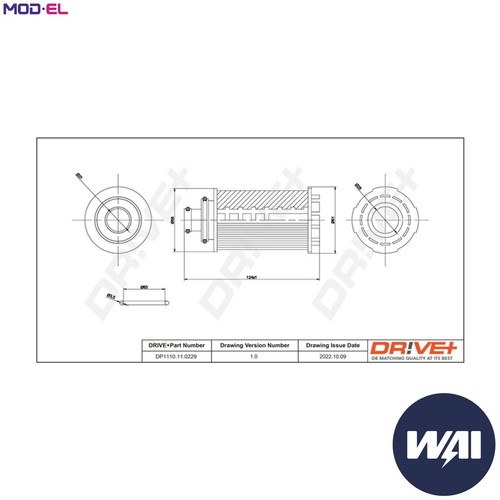 Oil filter dp1110 0229 for - filter,