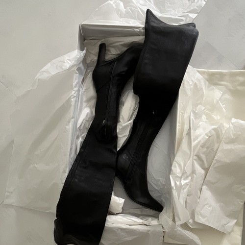 Women black leather - co,