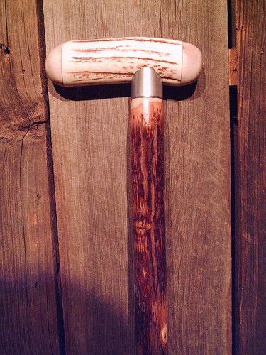 Walking cane stag antler - walking,