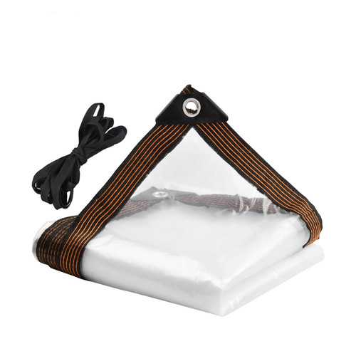 Heavy duty clear tarpaulin - clear,