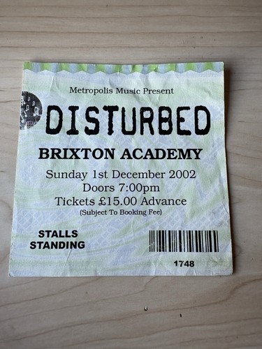 Disturbed brixton academy gig - brixton,