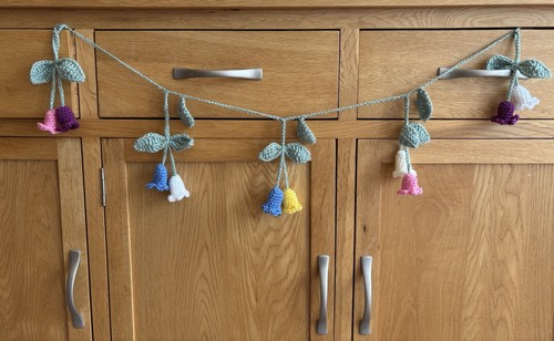 Handmade crocheted bell flower - crocheted,