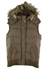 FAT FACE Beige Padded Gilet