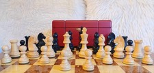 Chess Staunton Vintage Wooden Set. 8.5cm King No board.