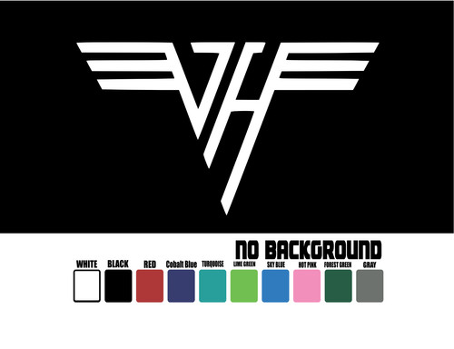 Van halen logo band vinyl - van,