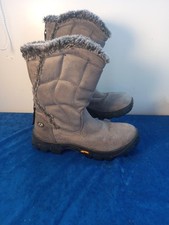 Alpine Winter Snow Boots Suede Grey with virbram soles.  Size 6 VGC 