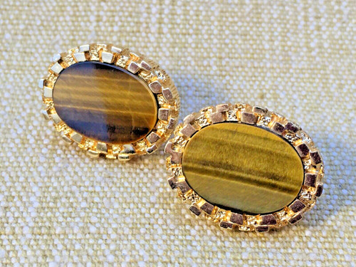 Vintage tiger eye mid - vintage,