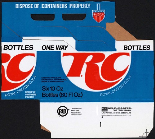 Vintage soda pop - bottle, carton