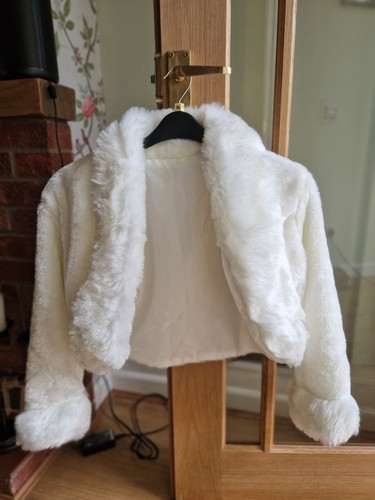 Faux fur bolero - , bridal