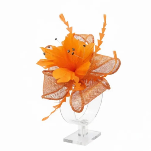 Small flower feather hair - small, hat