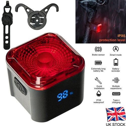 Bicycle brake rear light usb - rear,