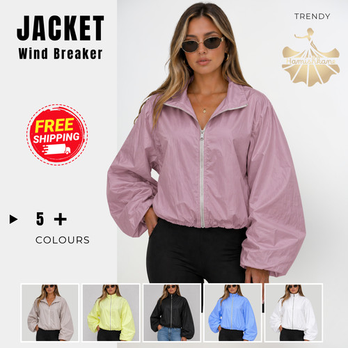 Womens wind breaker jacket - wind,