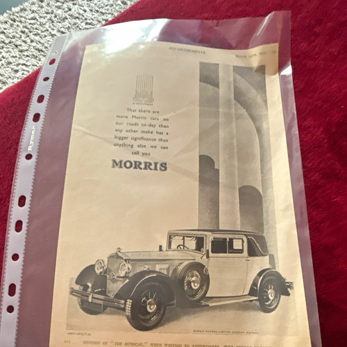 Morris the autocar march - autocar, 1933