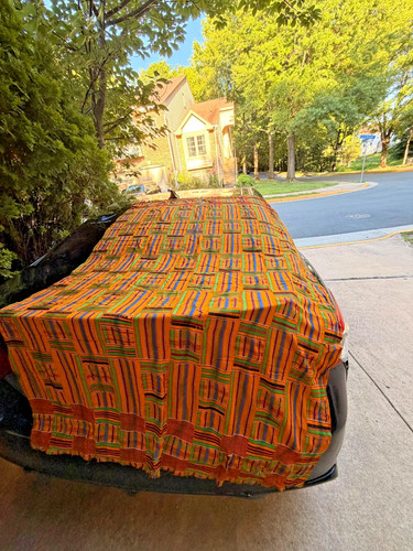 Vintage kente cloth ghana - ghana, |