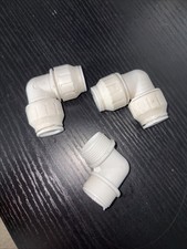 John Guest 22mm  Connects Equally Sized Pipe to Form a 90° Pipe Bend (PEM0322W)