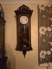 Antique Regulator Vienna Wall Clock Huge by Lenzirch Germany