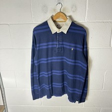 Joules Shirt Mens Large Blue Navy Rugby Lions Vs Barbarians Colourblock Polo