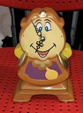 Cogsworth Disney  - Beauty and the Beast Clock. Fully Working tested ceramic