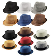 HEISENBERG BREAKING BAD PORKPIE CLASSIC TRILBY TEXTURED HAT CAP MENS PORK PIE