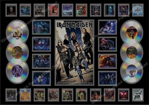 Iron maiden signed - iron, limited