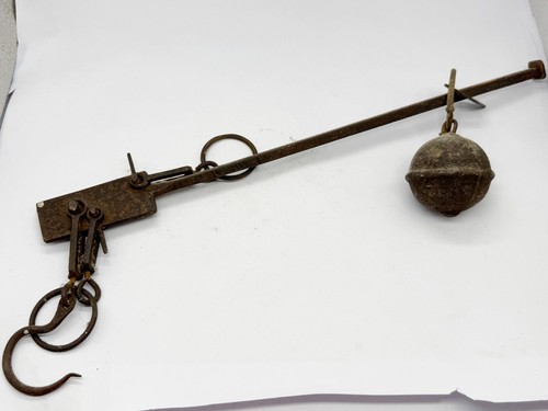 Antique iron steel old balance - iron,