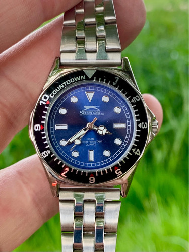 Slazenger blue dial watch 33mm - dial,