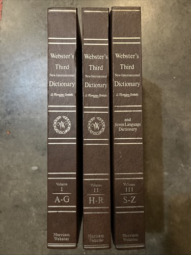Vintage webster third new - vintage, webster's