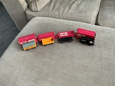 Hornby Dublo. 4 Boxed Rolling Stock  Saxo, Esso, Sand Wagon, Low Side Wagon.