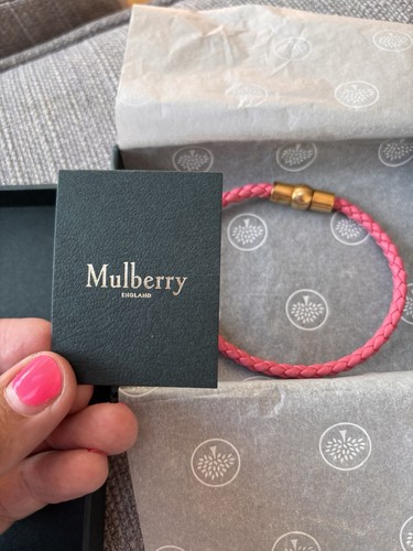 Mulberry iris leather bracelet - mulberry,