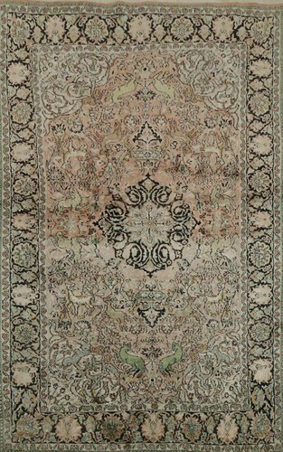 Luxury kashmir silk rug - luxury,